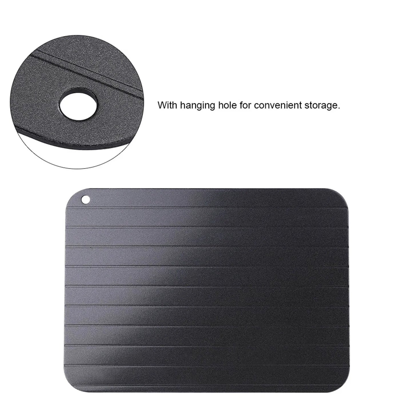 Snelle en Veilige Aluminium Ontdooischotel – Ideale Keukenhulp voor Vlees en Voedsel