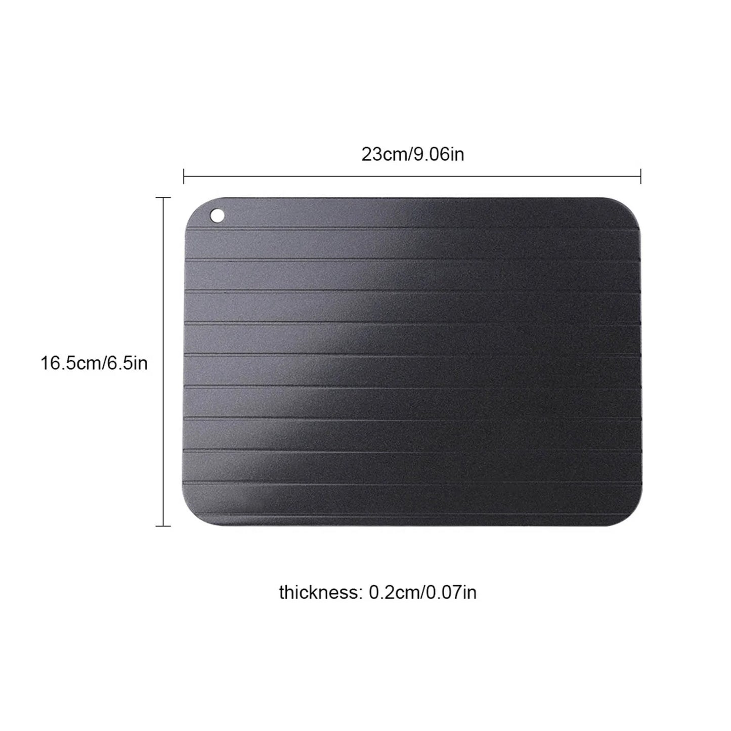 Snelle en Veilige Aluminium Ontdooischotel – Ideale Keukenhulp voor Vlees en Voedsel